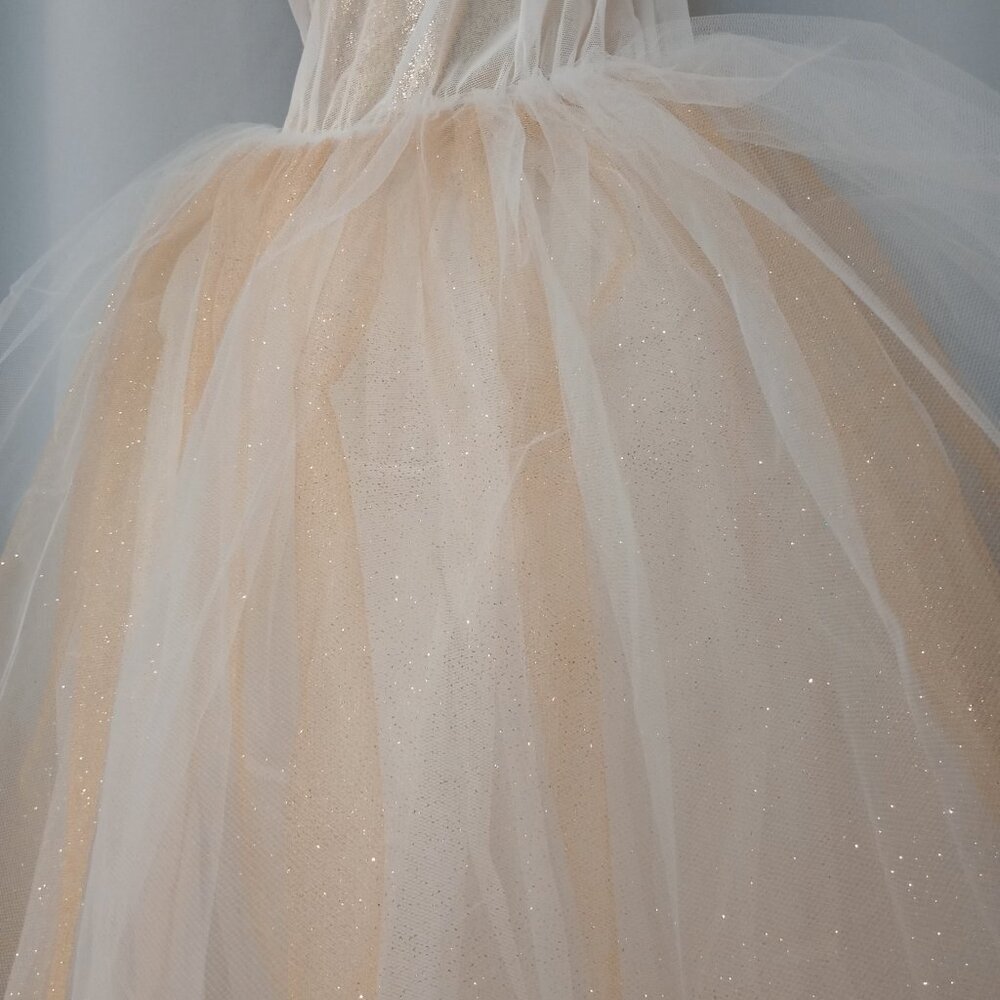 Curtain Call Dance Costume Style C501L Gold and White Tutu Size CME - Picture 3 of 9